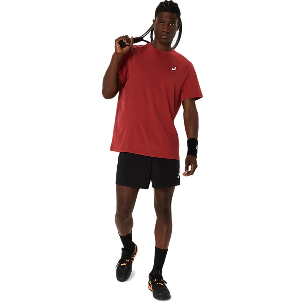 ASICS Men's Court SS Top (Burnt Red)