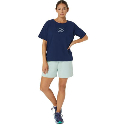 ASICS Women's Training Core Relaxed Graphic Top (Blue Expanse)
