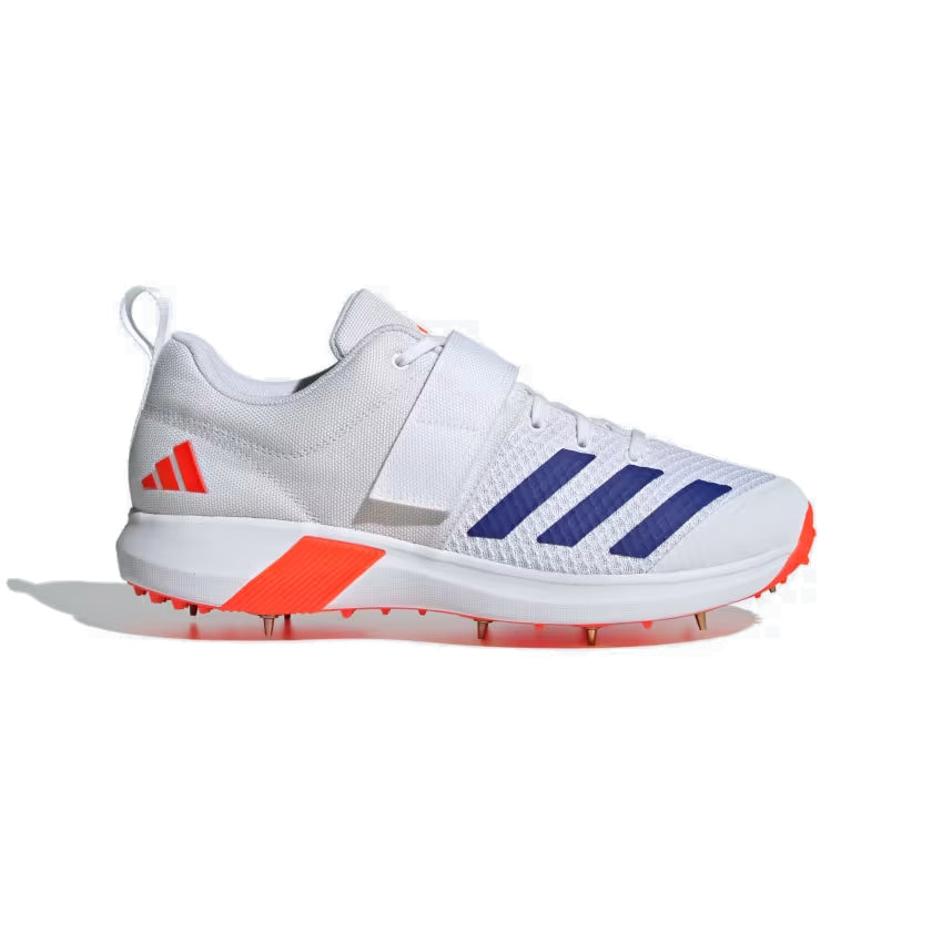 Adidas Men's Adipower Vector 20 Cricket Shoe (White/Blue/Red)