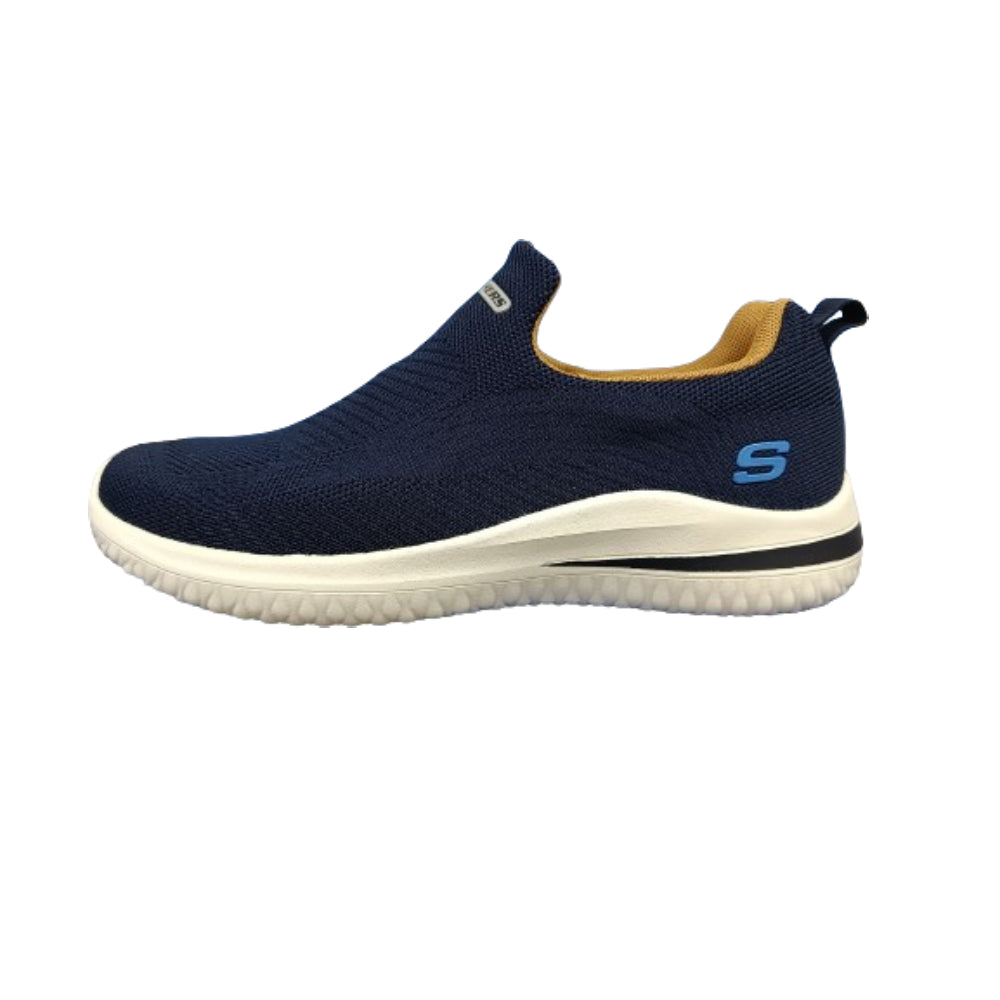 Top Brand SKECHERS Men Delson 3.0 Navy Running Shoe