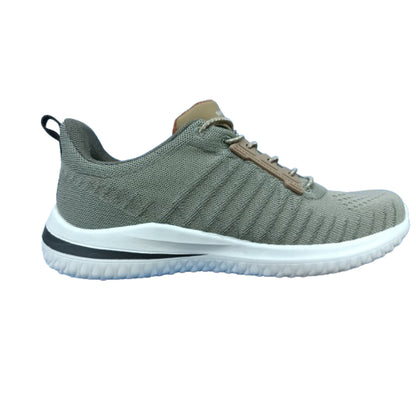 Top SKECHERS Men Delson 3.0 Khaki Running Shoe