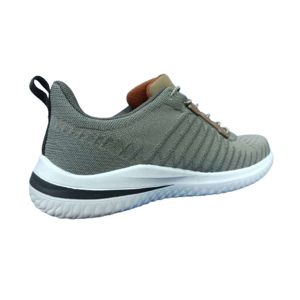 Most Recommended SKECHERS Men Delson 3.0 Khaki Running Shoe