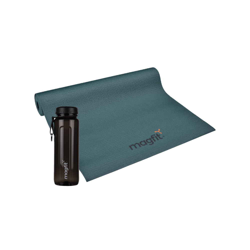 Lightweight MagFit PVC Yoga Mat  & Twist Bottle 