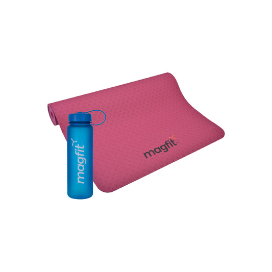 Most Recommended MagFit TPE Yoga Mat  & Twist Bottle 