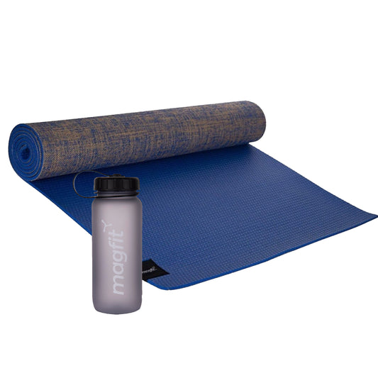 Top Grade MagFit Jute Yoga Mat  & Twist Bottle 