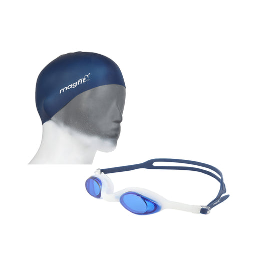 latest magfit swimming goggles & swim caps