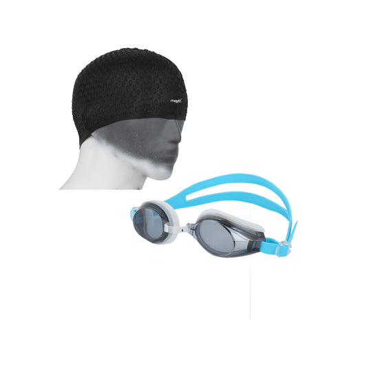 New MagFit  Pro Swimming Goggle &  Swimming Bubble Cap