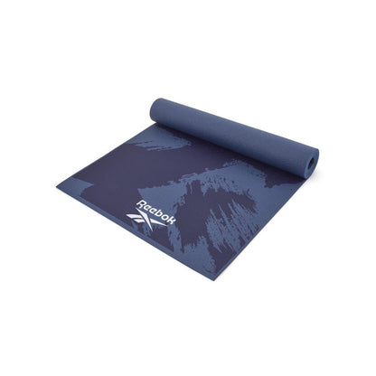 Reebok Unisex HDPVC Brush Strokes Yoga Mat (Blue)