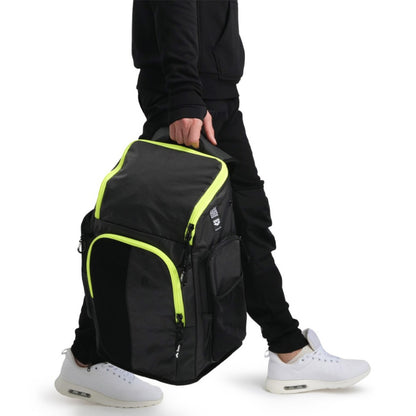 ARENA Spiky III Backpack 45 Backpack (Dark Smoke/Neon Yellow)