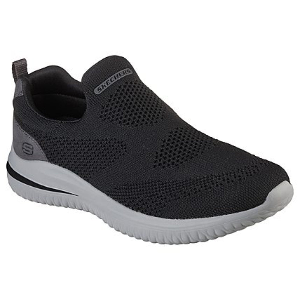 skechers top delson 3.0 fairfie black running shoes