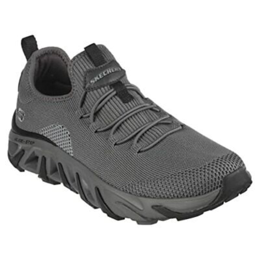 SKECHERS Men's Flex Conway Lawler Dark Running Shoe (Gray)