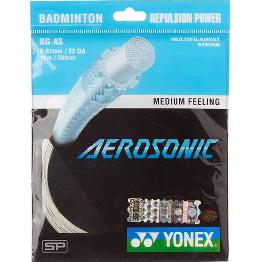 YONEX Aerosonic Badminton String (White)