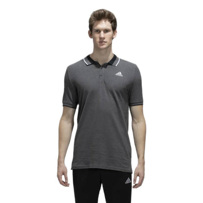 Adidas Men's Essentials Core Polo Tee (Dark Grey Heather)