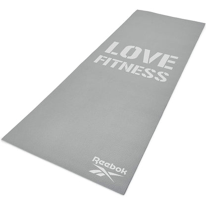 Reebok Unisex Pvc Love Fitness Mat (Grey)