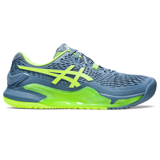 asics Gel-Resolution latest Steel Blue,Hazard Green Shoes