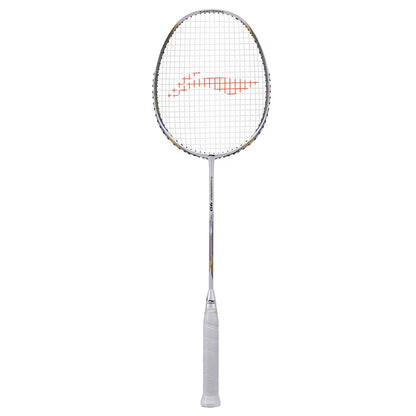 Li-Ning Turbo Charging Z Boost Unstrung Badminton Racquet (White/Silver/Navy)
