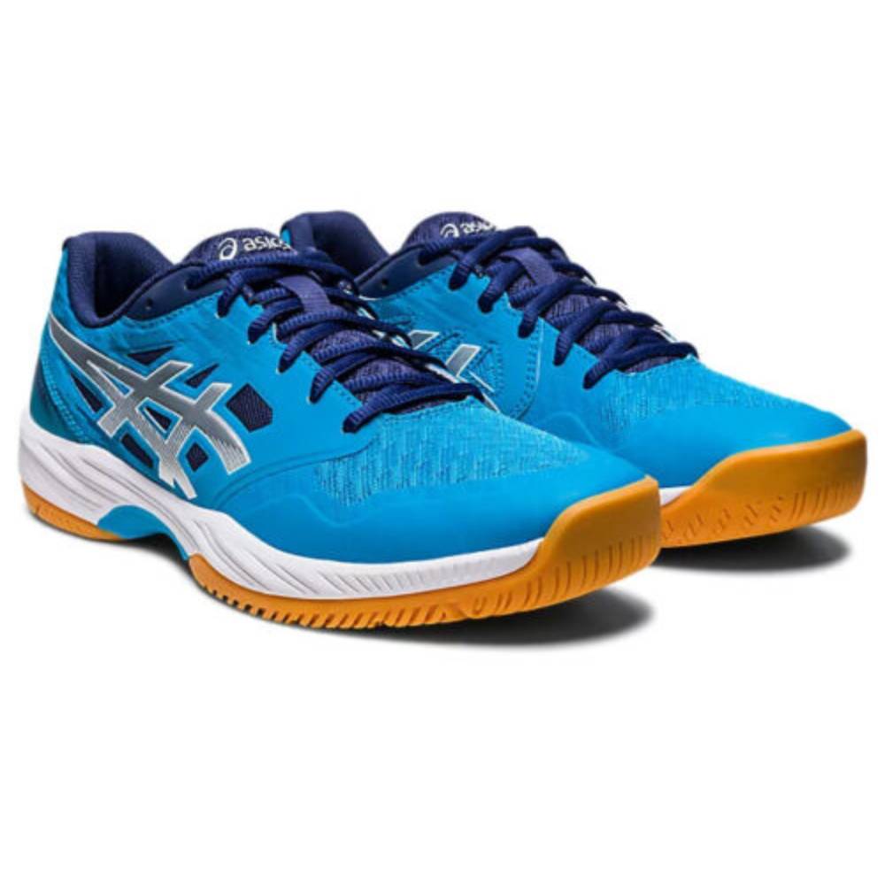 asics Gel-Court Hunter 3 new badminton Island Blue,Pure Silver shoes