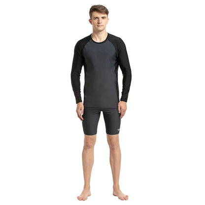 New Speedo Men Long Sleeve Suntop