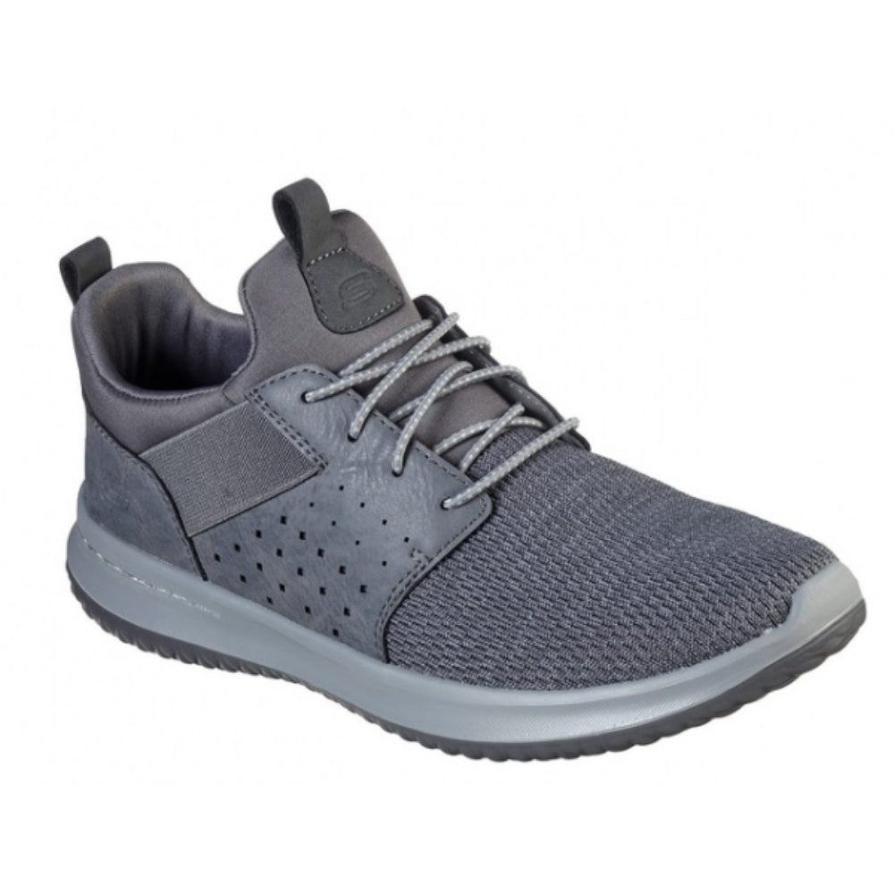 skechers top delson camben running grey shoe