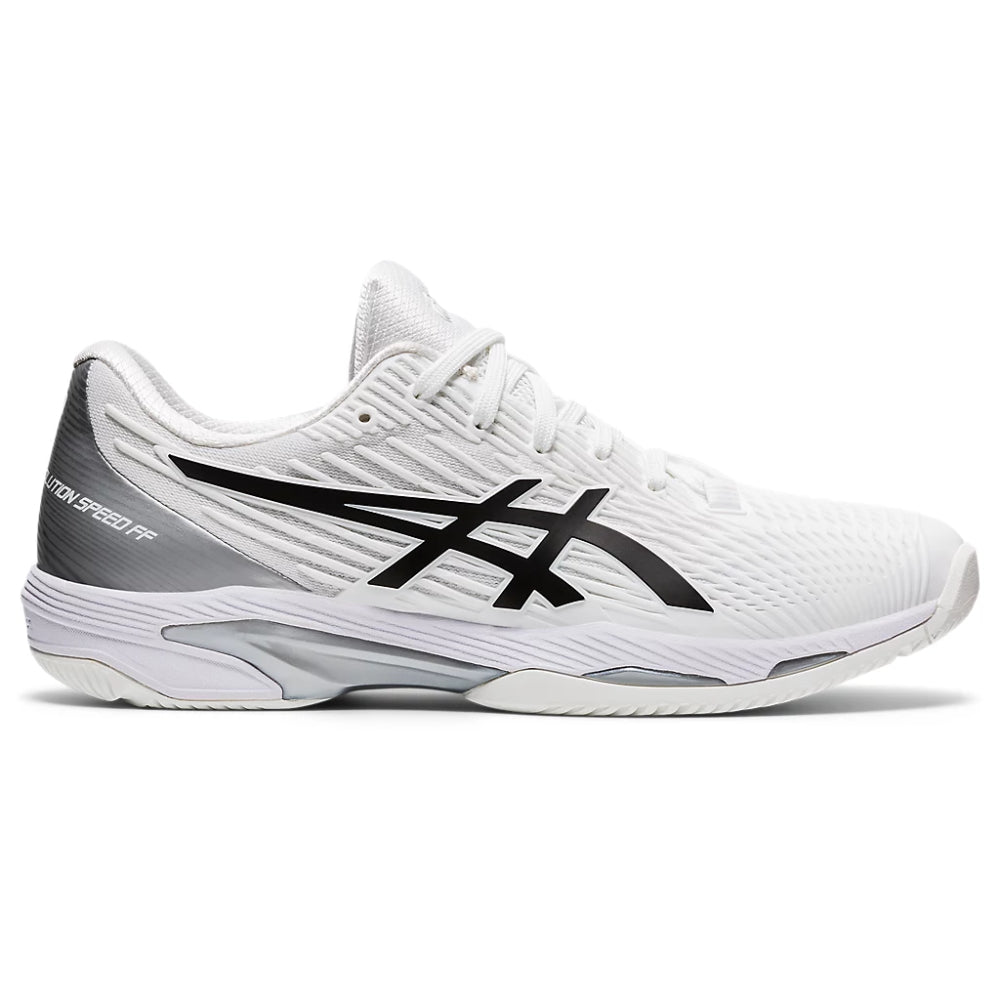 ASICS Men's Solution Speed FF 2 Tennis Shoe (White/Black)