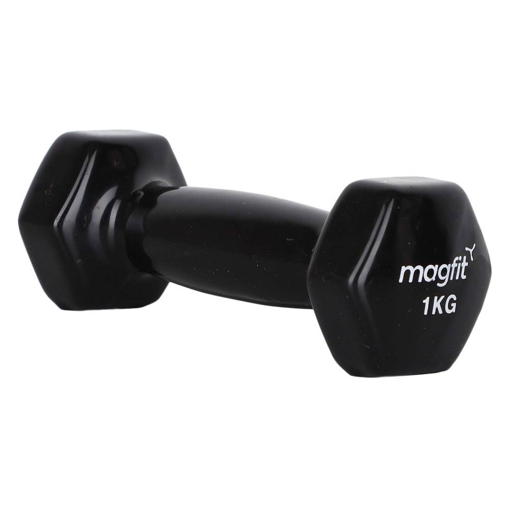 2024 latest MagFit Vinyl Dumbell (1kg) (Black)