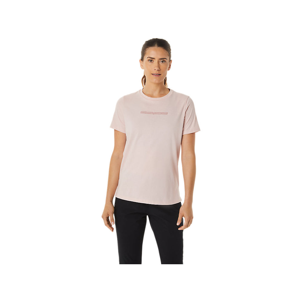 asics latest women logo graphic top