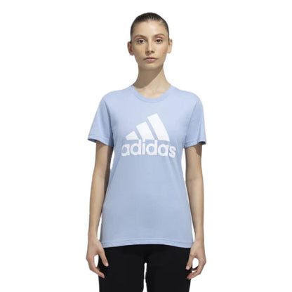 Adidas Women's Big Logo Tee (Blue Dawn/White)