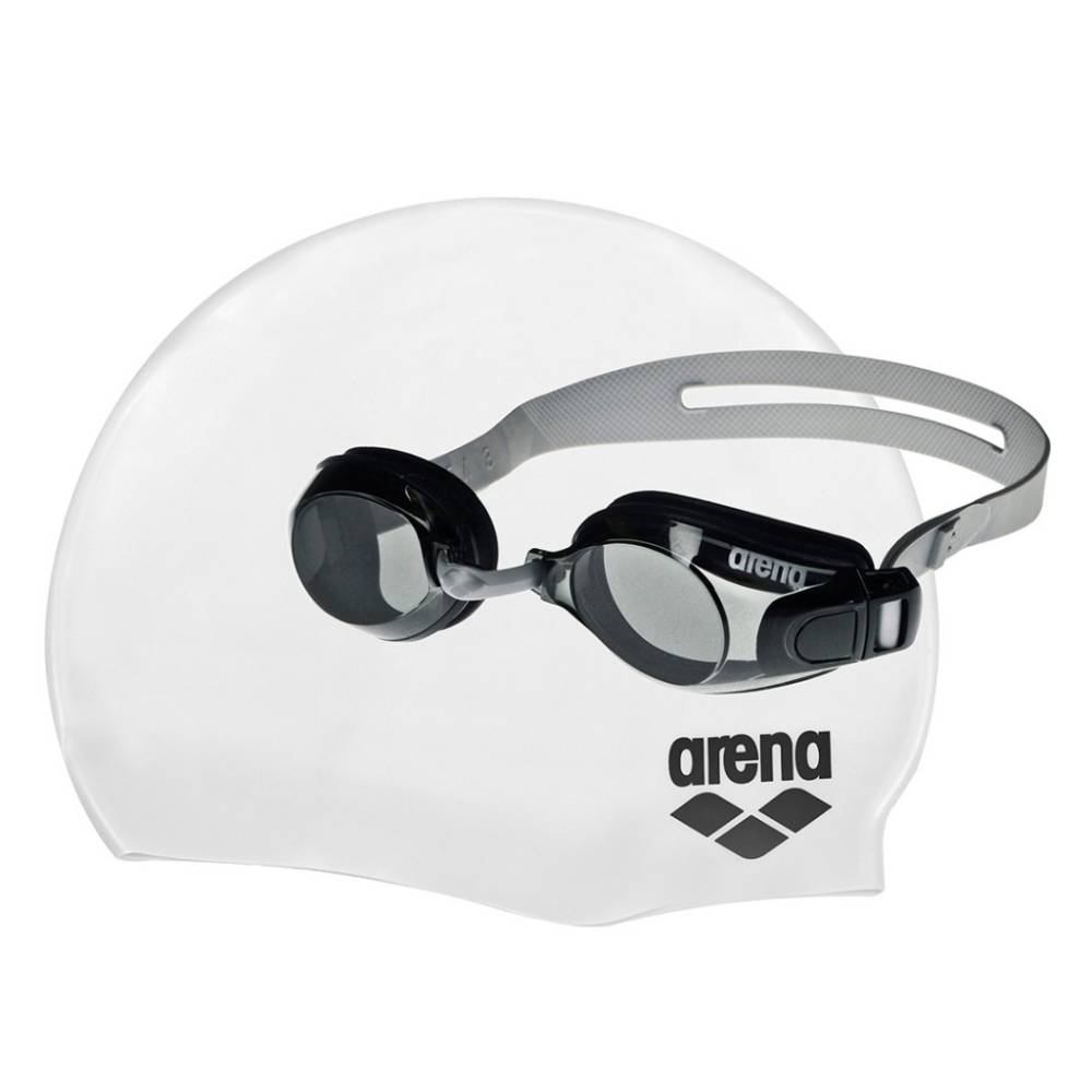 best arena swimming cap and goggles