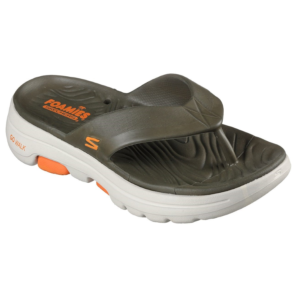 Skechers go walk flip best sale flops mens