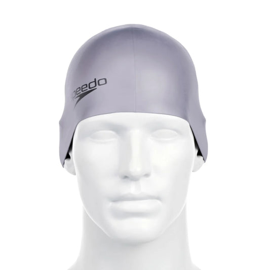Speedo Moulded Silicon Swimming Cap (Grey)