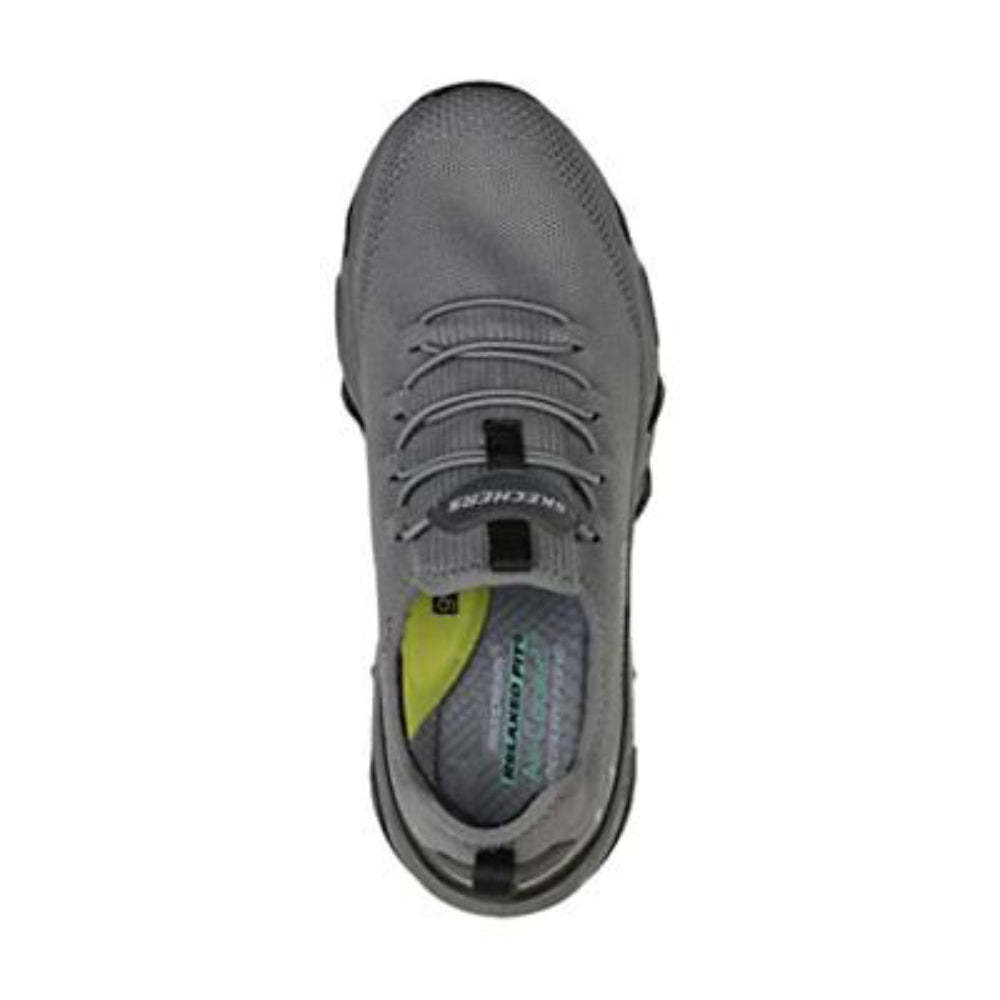 SKECHERS Men's Flex Conway Lawler Dark Running Shoe (Gray)