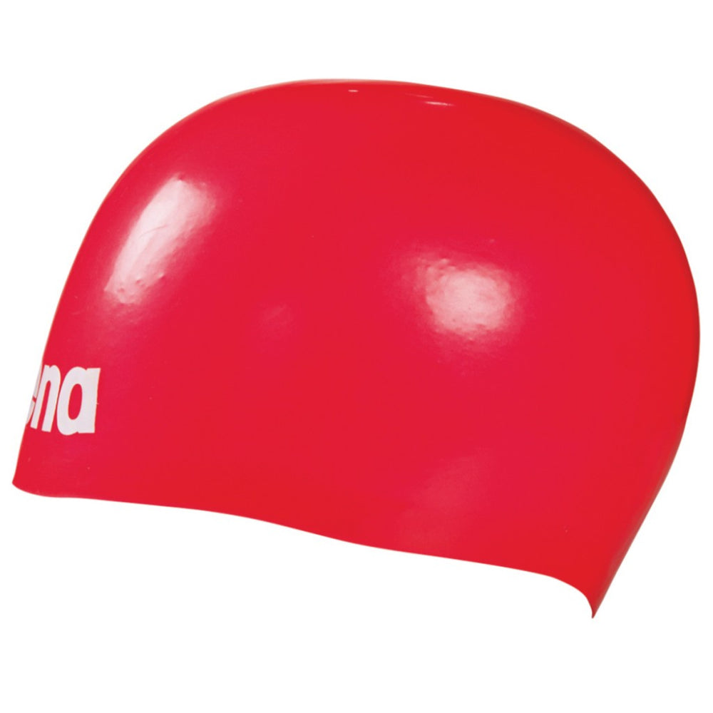 ARENA Adult Moulded Pro II Swimming Cap (Red)