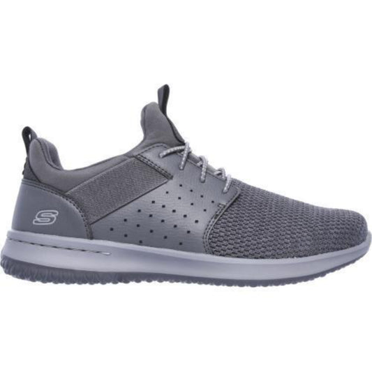 skechers latest delson camben running grey shoe