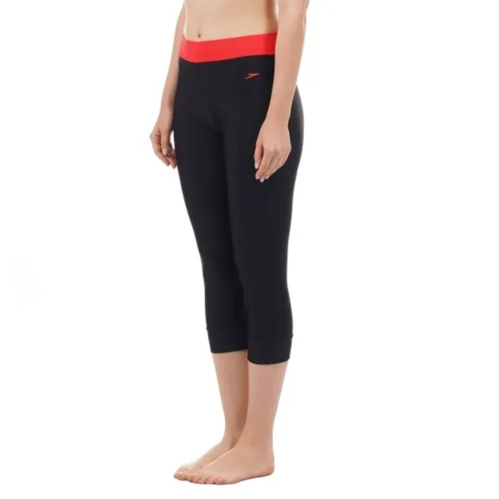 Latest Speedo Women Solid Contrast Swim Capri