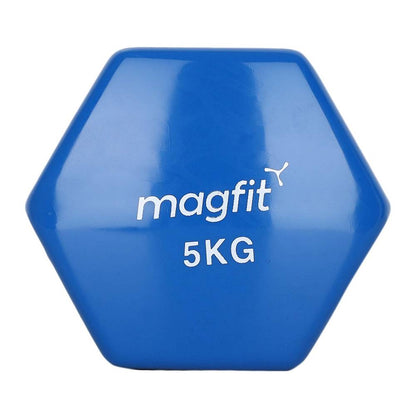 MagFit Vinyl Dumbell (5kg) (Blue)