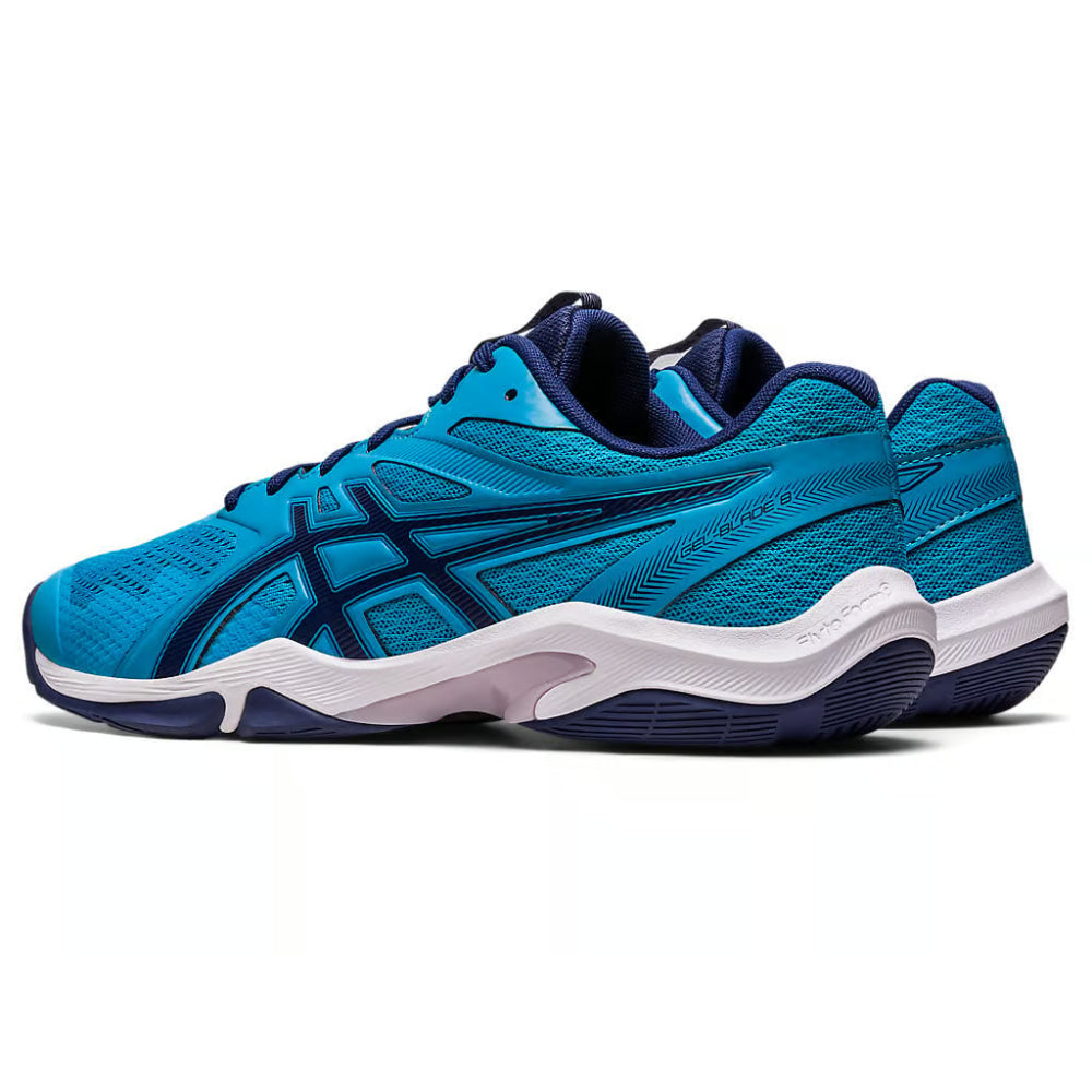 ASICS Men s Gel Blade 8 Badminton Shoe Island Blue Indigo Blue