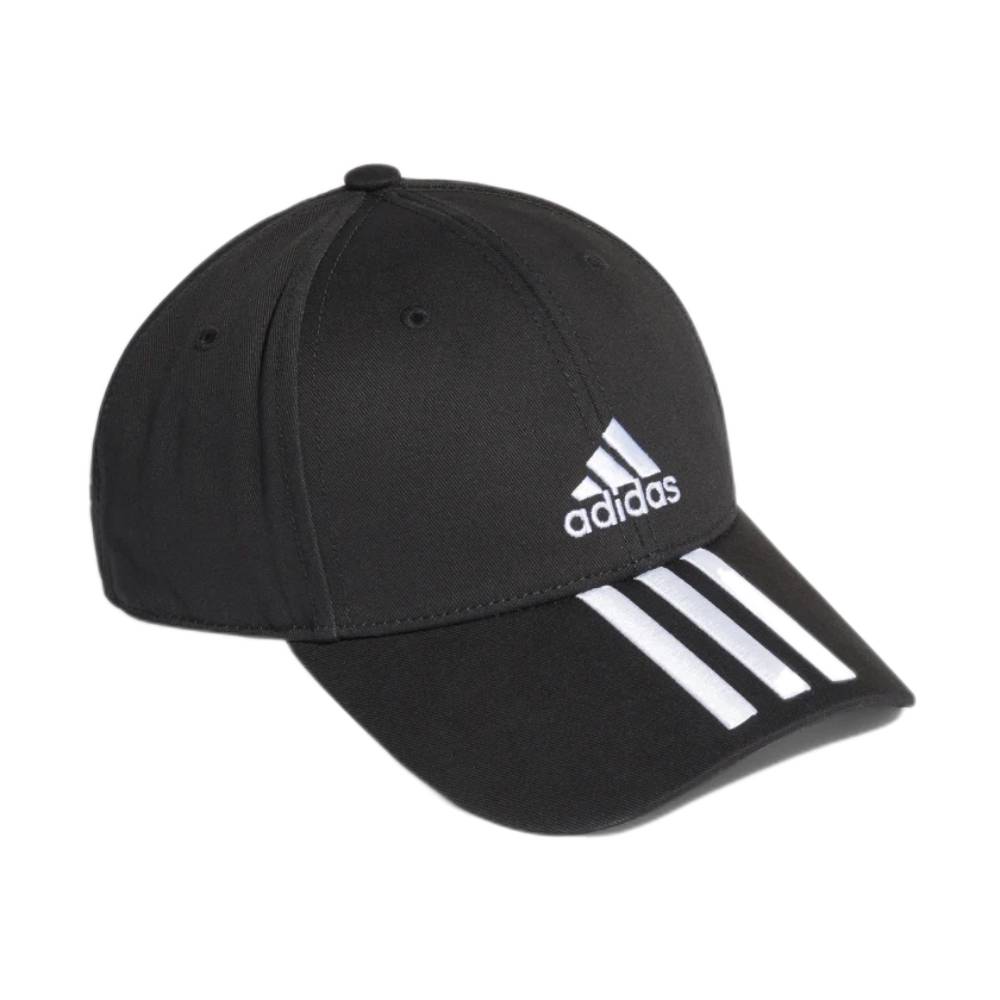 Adidas Baseball 3 Stripes Twill Cap (Black/White/White)