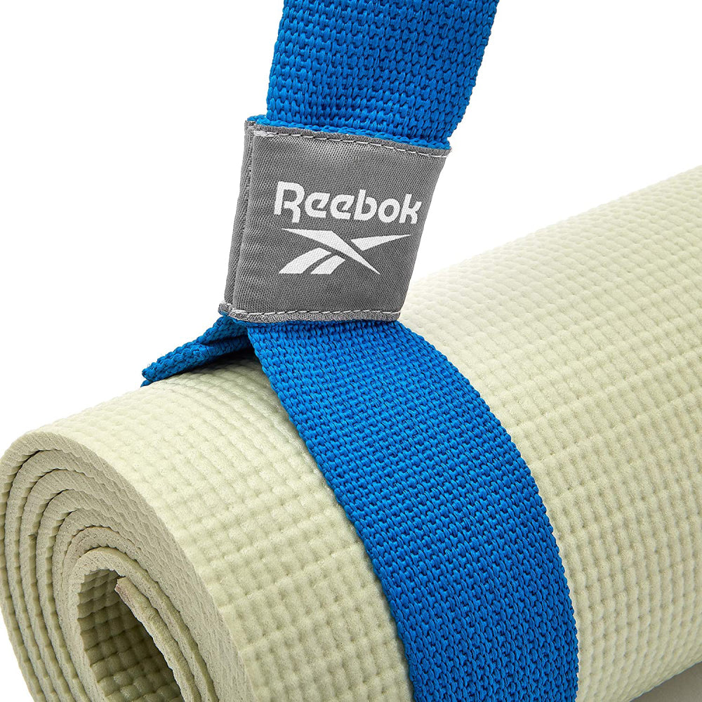 Reebok Unisex Yoga Mat (Strap Blue)