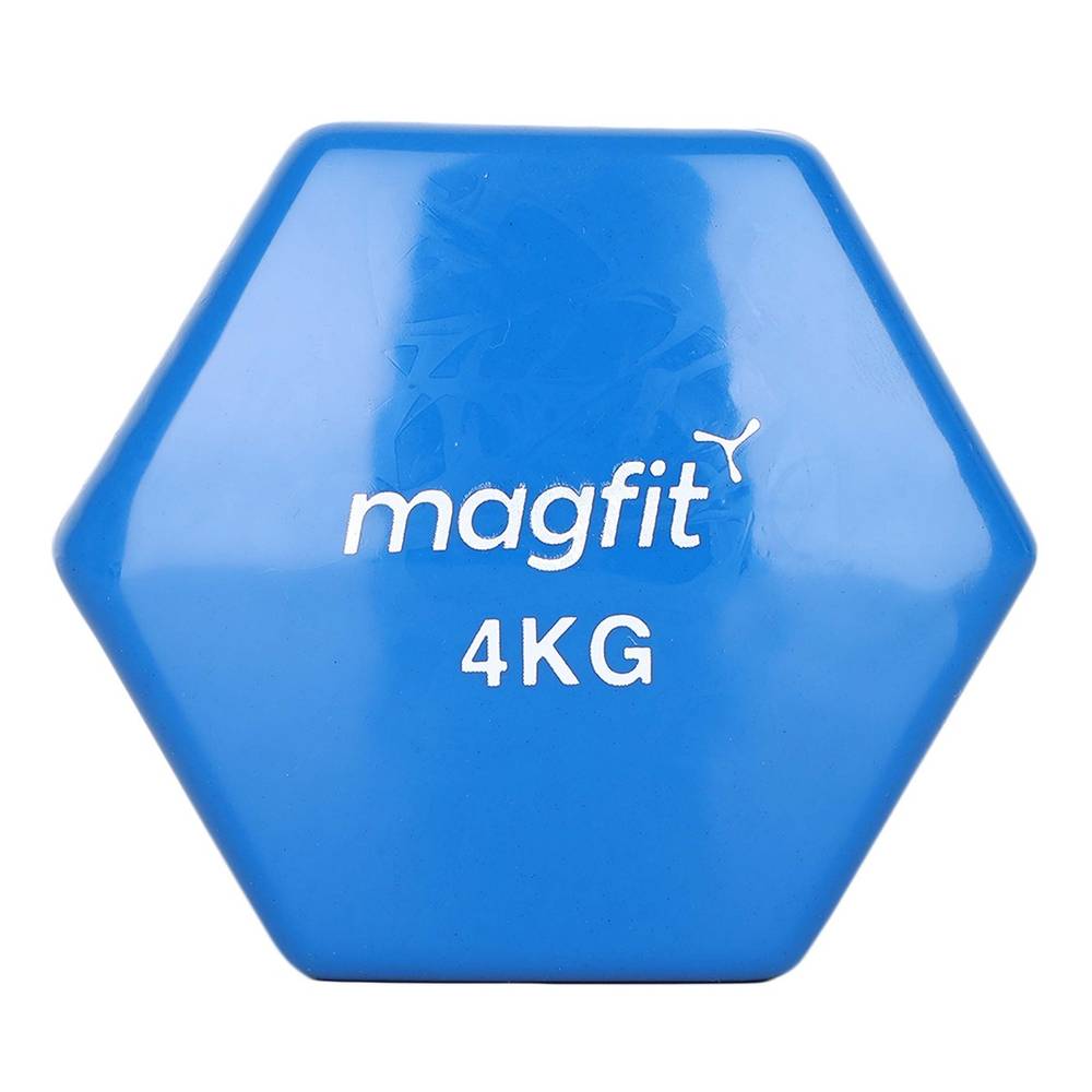 2024 top recommended  MagFit Vinyl Dumbell (4kg) (Blue)