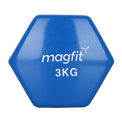 MagFit Vinyl Dumbell (3kg) (Blue)