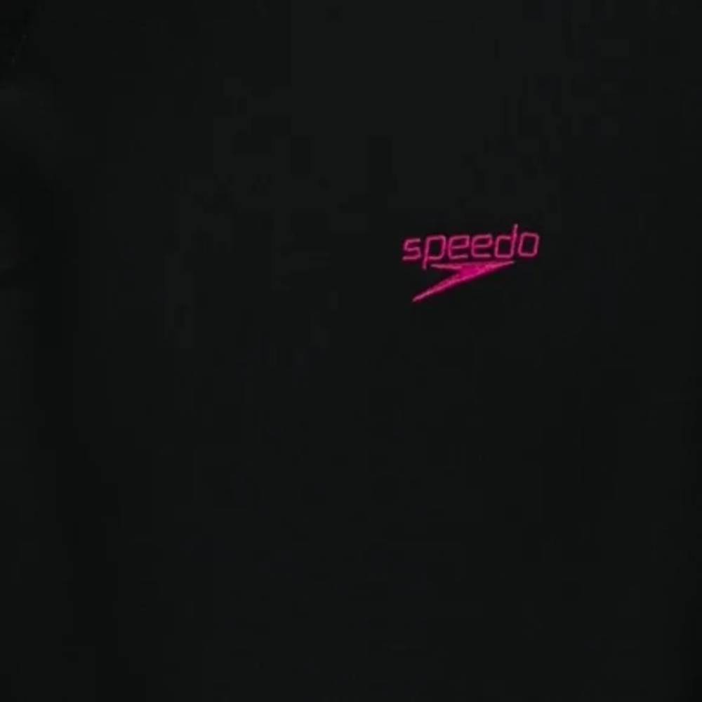 Speedo Girl's Long Sleeve Suntop (Black/Electric Pink)