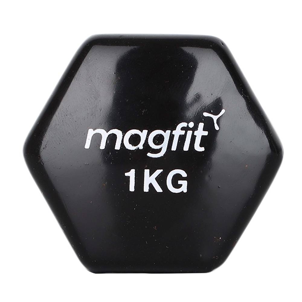 MagFit Vinyl Dumbell (1kg) (Black)