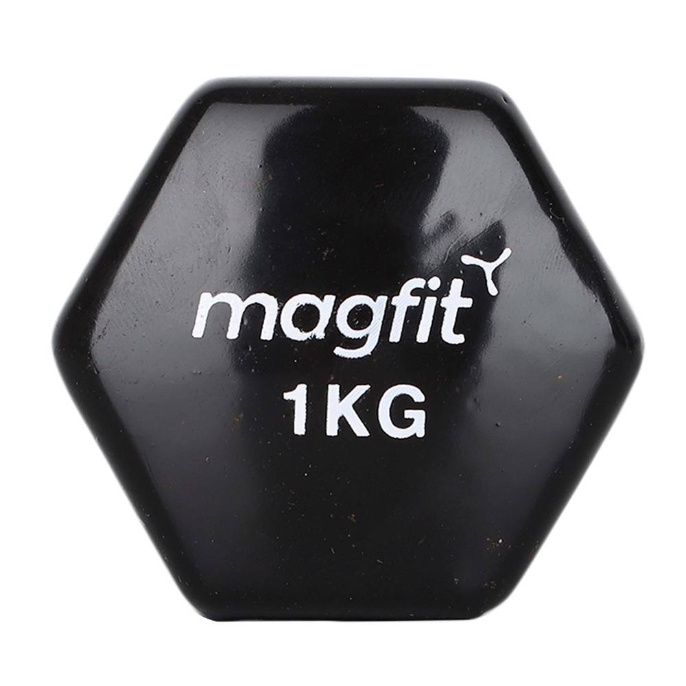 latest MagFit Vinyl Dumbell (1kg) (Black)