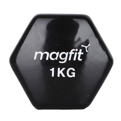 latest MagFit Vinyl Dumbell (1kg) (Black)