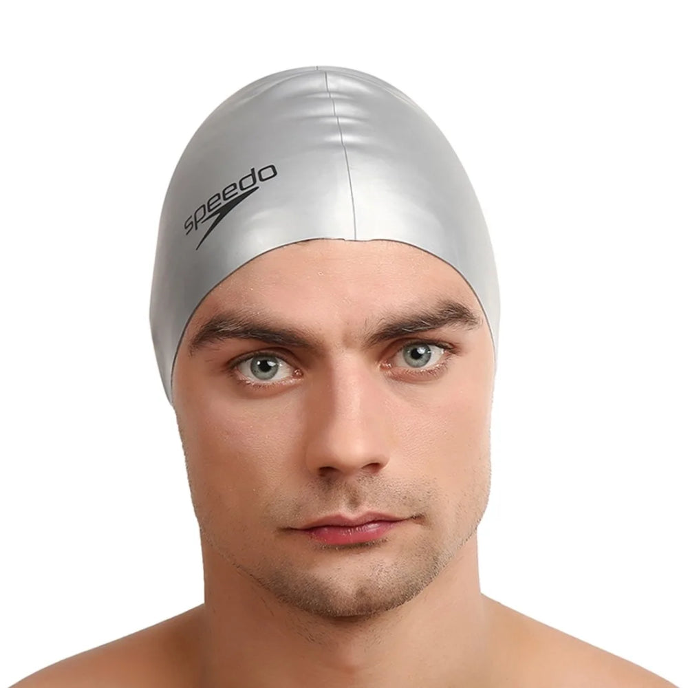 Recommended Speedo Plain Flat Silicone Swimming Cap