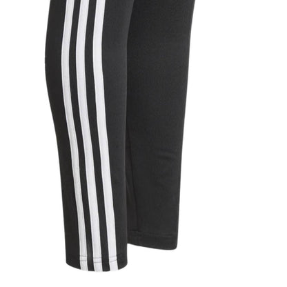 Adidas Girl's 3 Stripes Tight (Black/White)