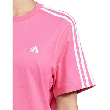 Adidas Women's 3 Stripes BF T (Pulse Magenta/White)
