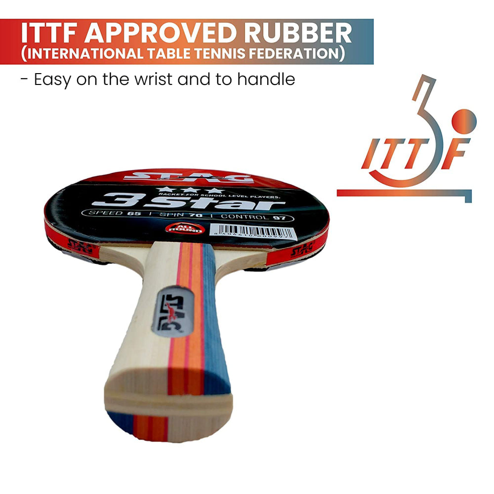 Recommended STAG 3 Star Table Tennis Bat