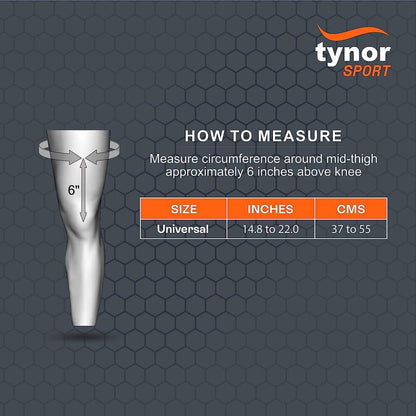 TYNOR Weight Lifting Knee Wrap (Orange)