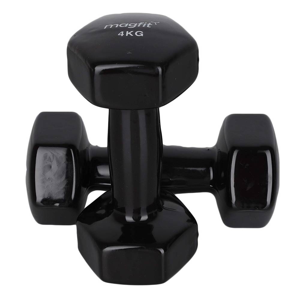 New  MagFit Vinyl Dumbell (4kg) (Black)